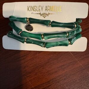 Kinsley Armelle Yara Collection Jade Bracelet Set-3 Bracelets